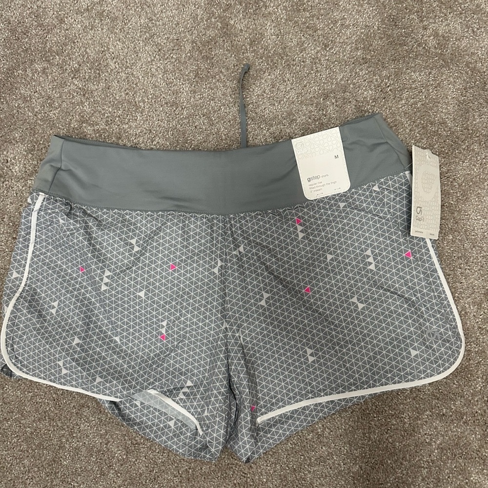 Gap Fit Grey Running Shorts, Breathable, Sweat Wicking, size Medium, NWT